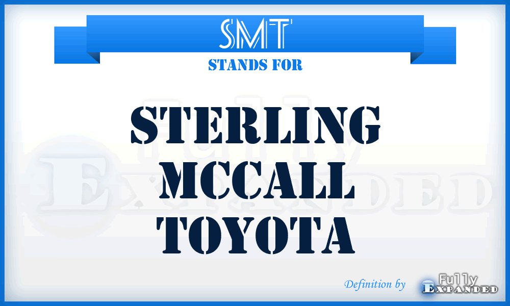 SMT - Sterling Mccall Toyota