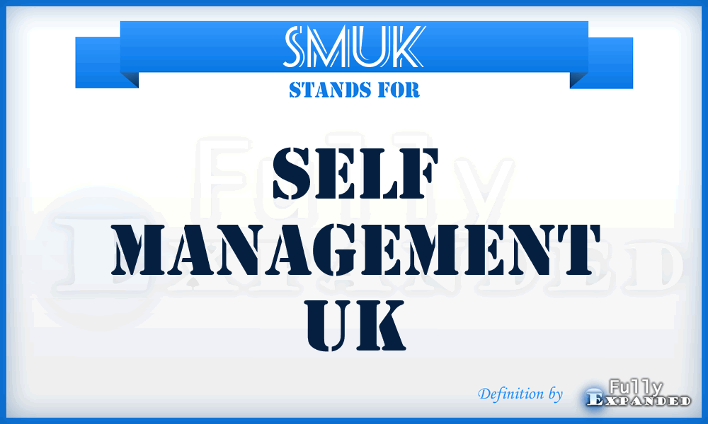 SMUK - Self Management UK