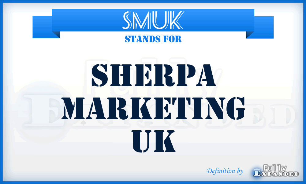 SMUK - Sherpa Marketing UK