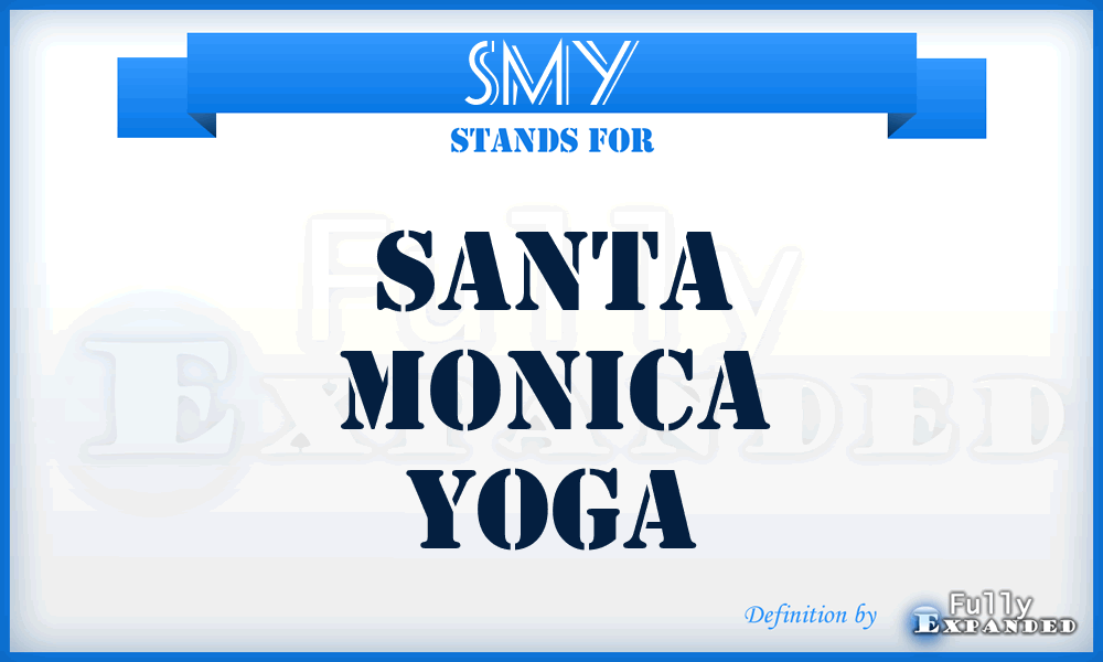 SMY - Santa Monica Yoga