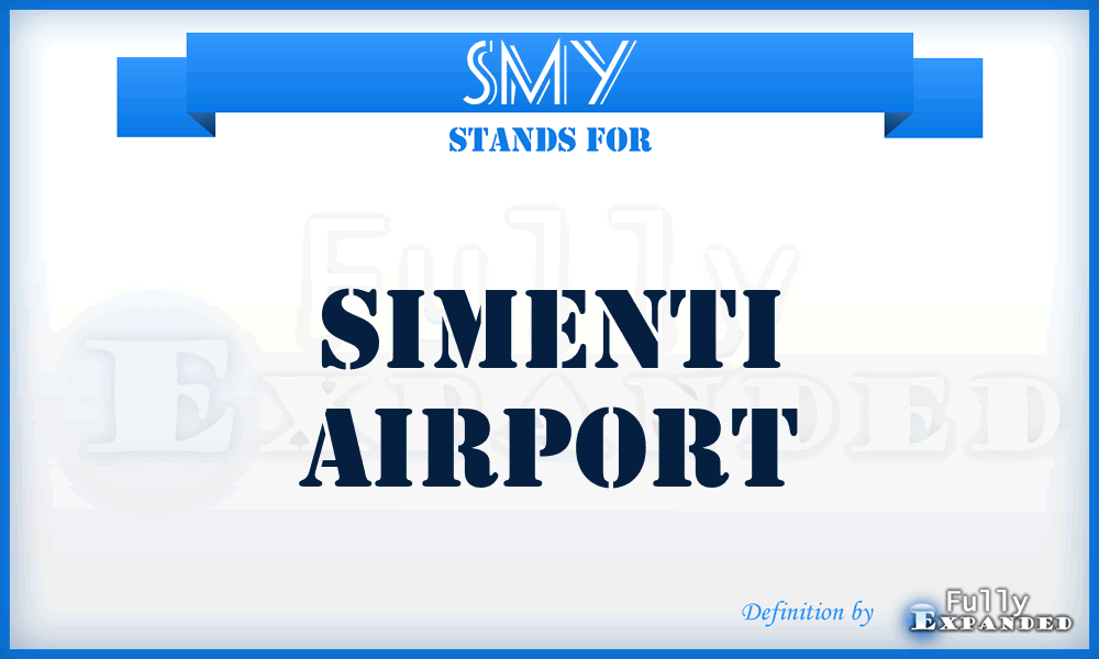 SMY - Simenti airport
