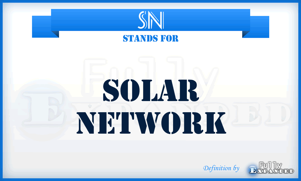 SN - Solar Network