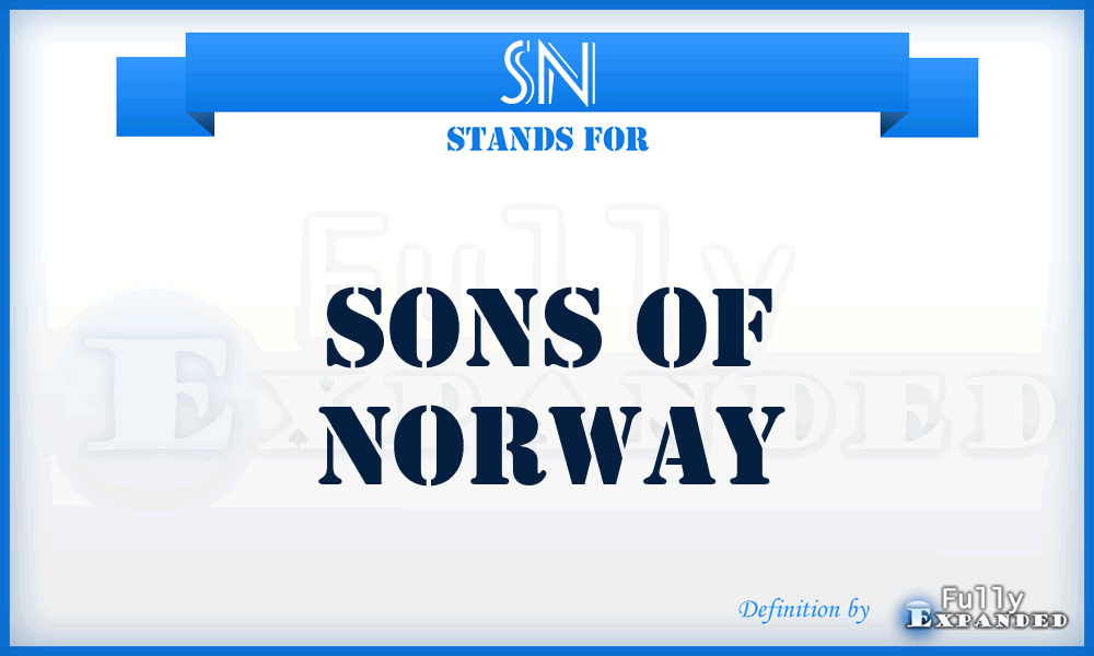 SN - Sons of Norway