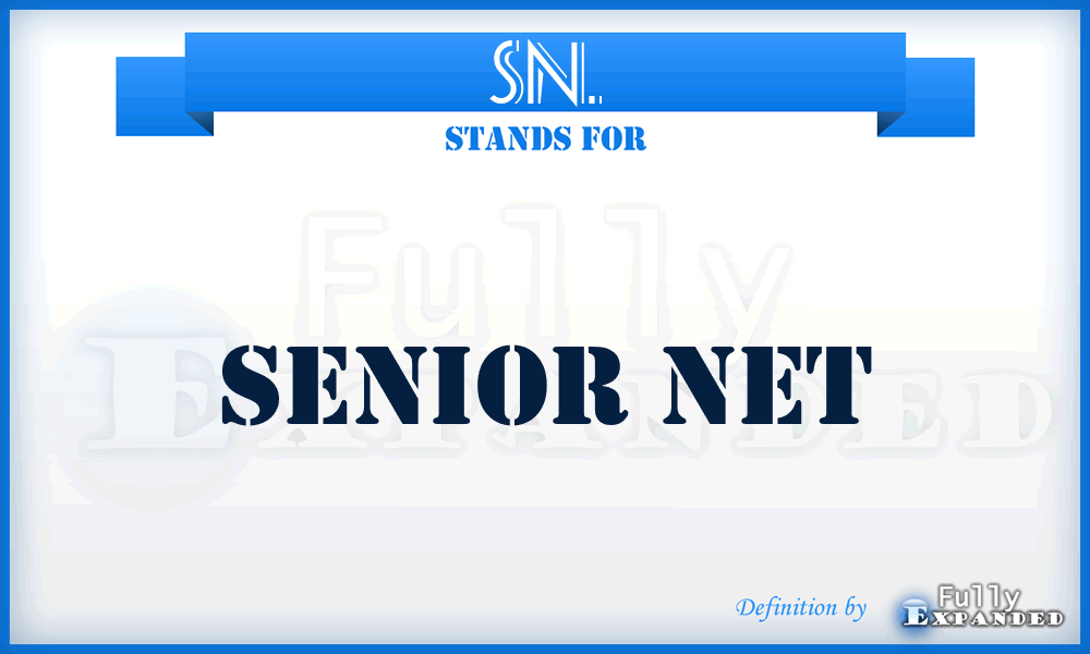 SN. - Senior Net