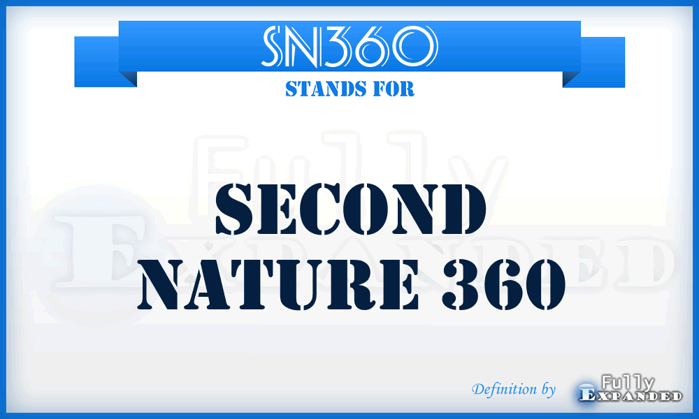 SN360 - Second Nature 360