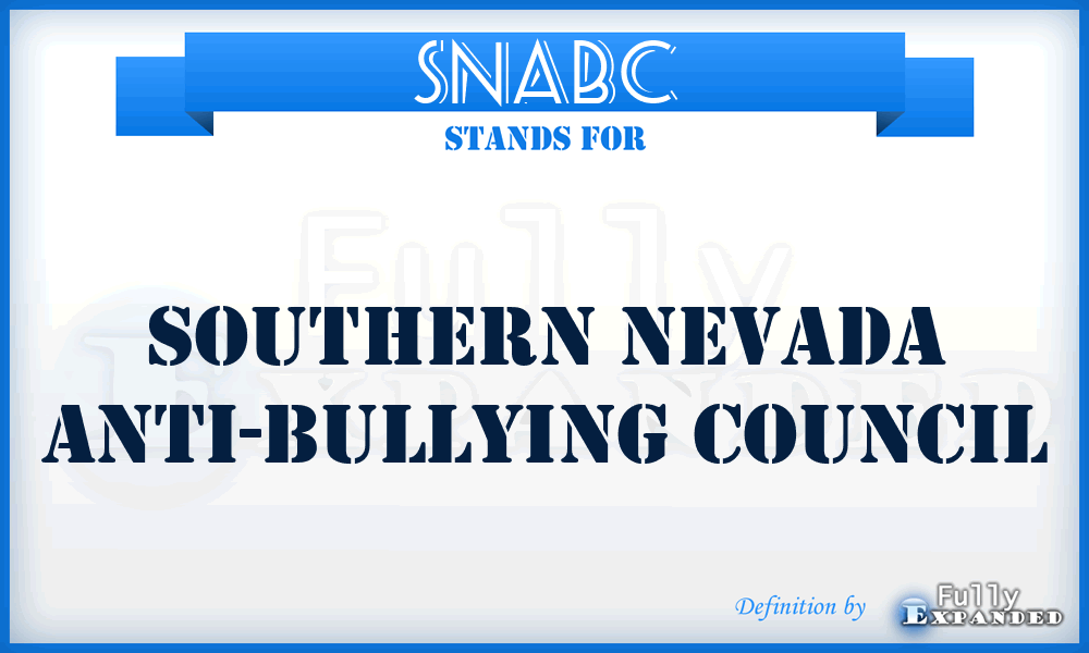 SNABC - Southern Nevada Anti-Bullying Council