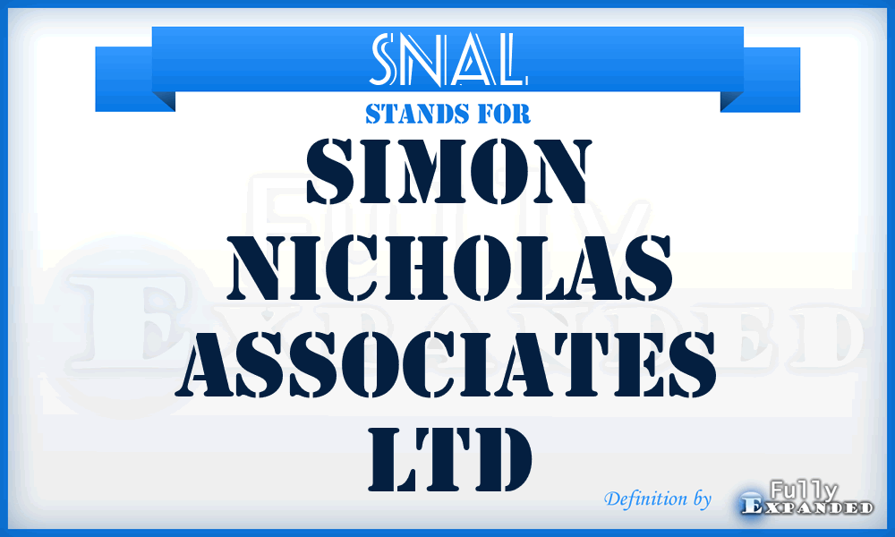 SNAL - Simon Nicholas Associates Ltd