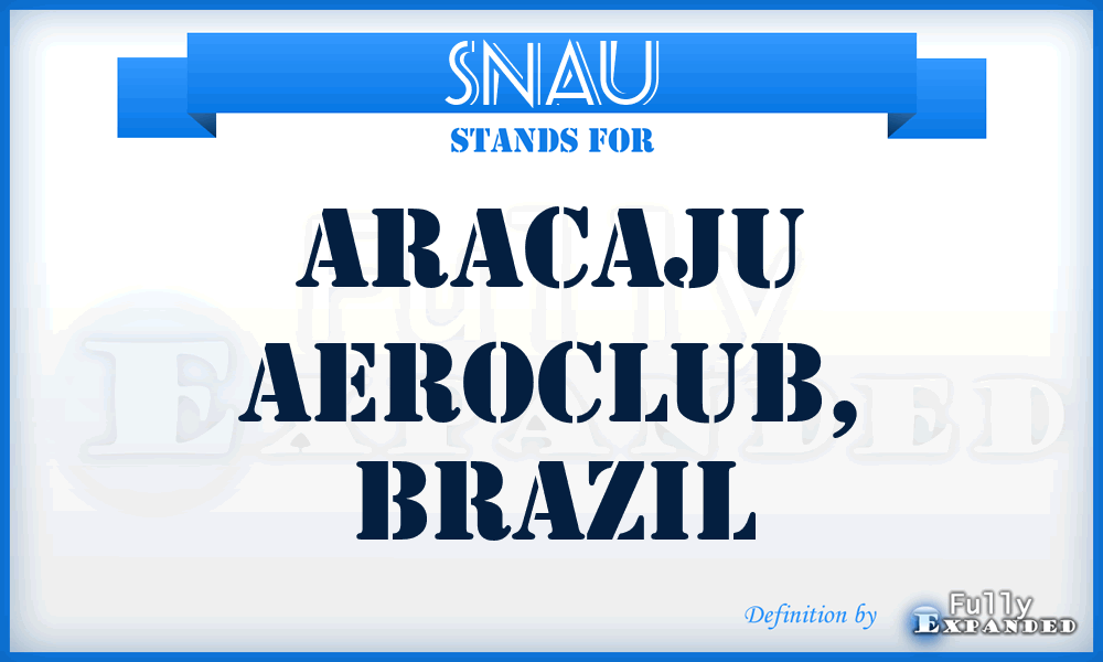 SNAU - Aracaju Aeroclub, Brazil