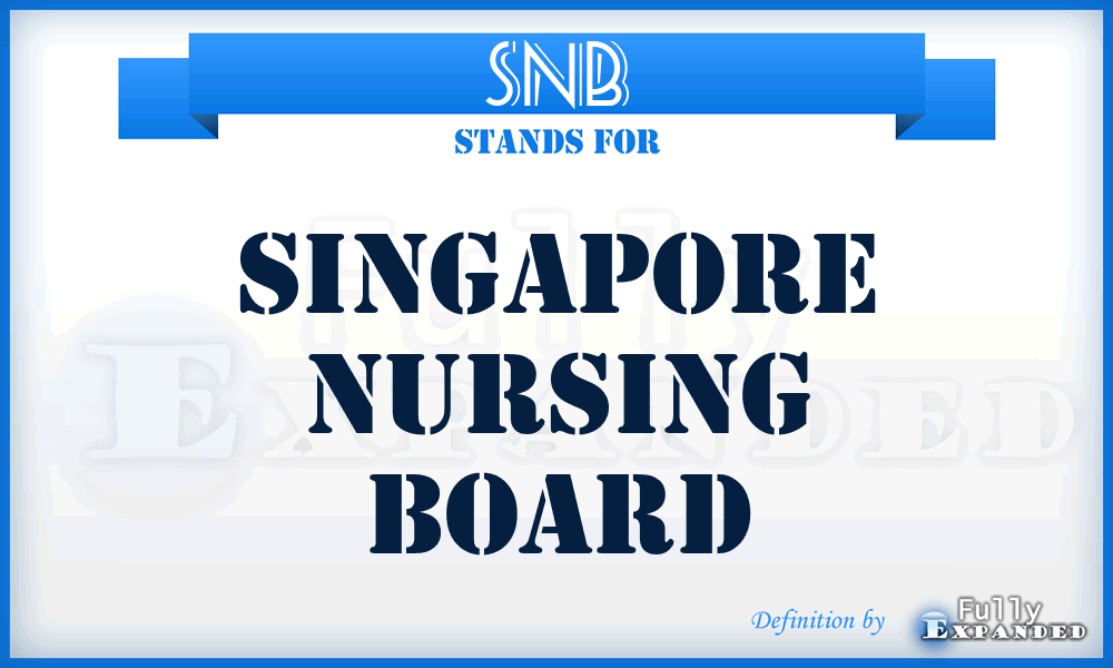 SNB - Singapore Nursing Board