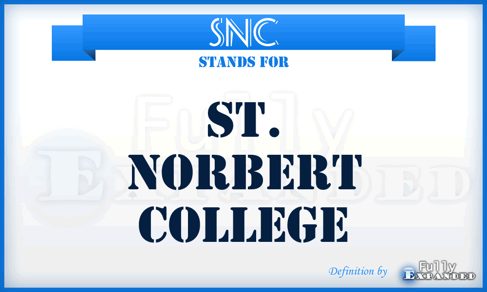 SNC - St. Norbert College