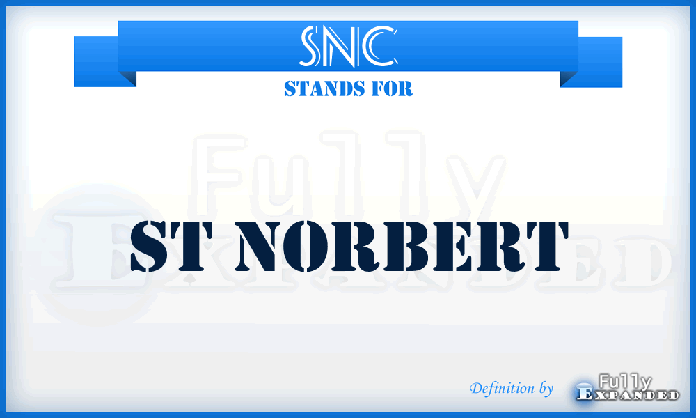 SNC - St Norbert