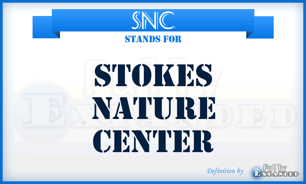 SNC - Stokes Nature Center