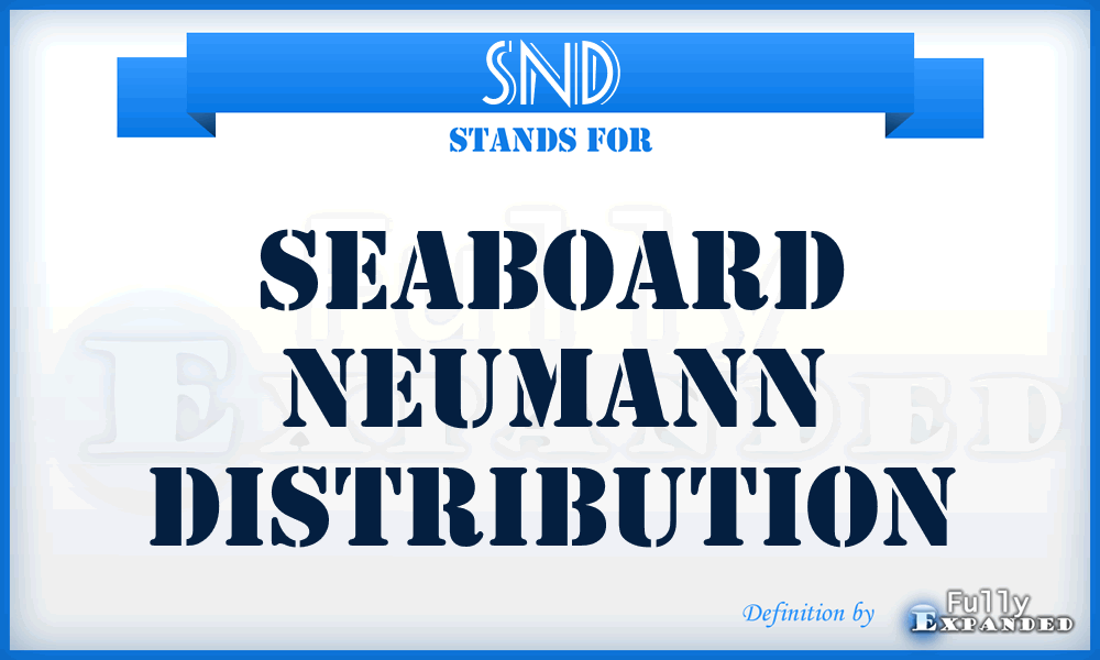 SND - Seaboard Neumann Distribution