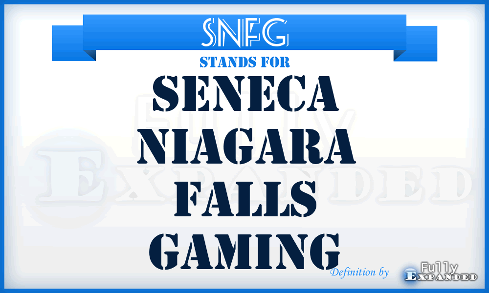 SNFG - Seneca Niagara Falls Gaming