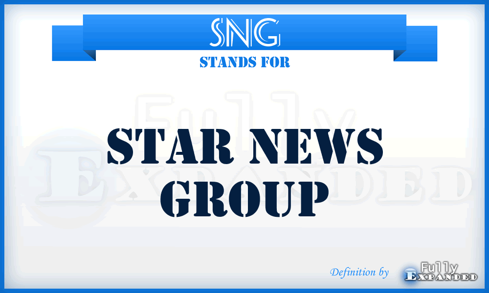 SNG - Star News Group