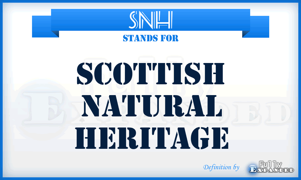 SNH - Scottish Natural Heritage