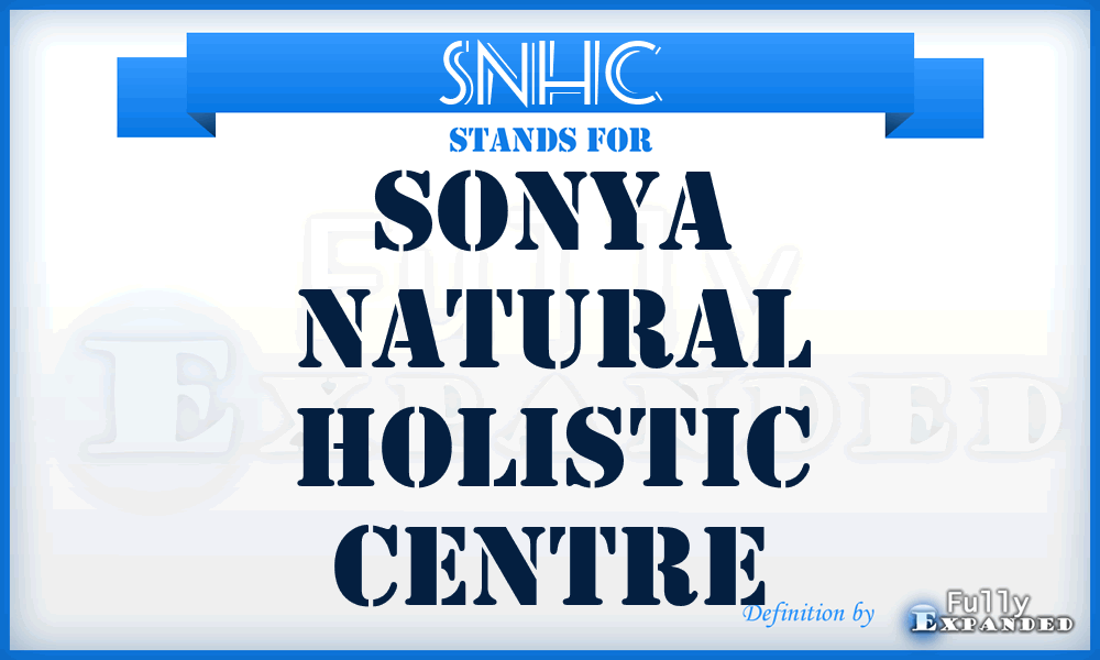 SNHC - Sonya Natural Holistic Centre