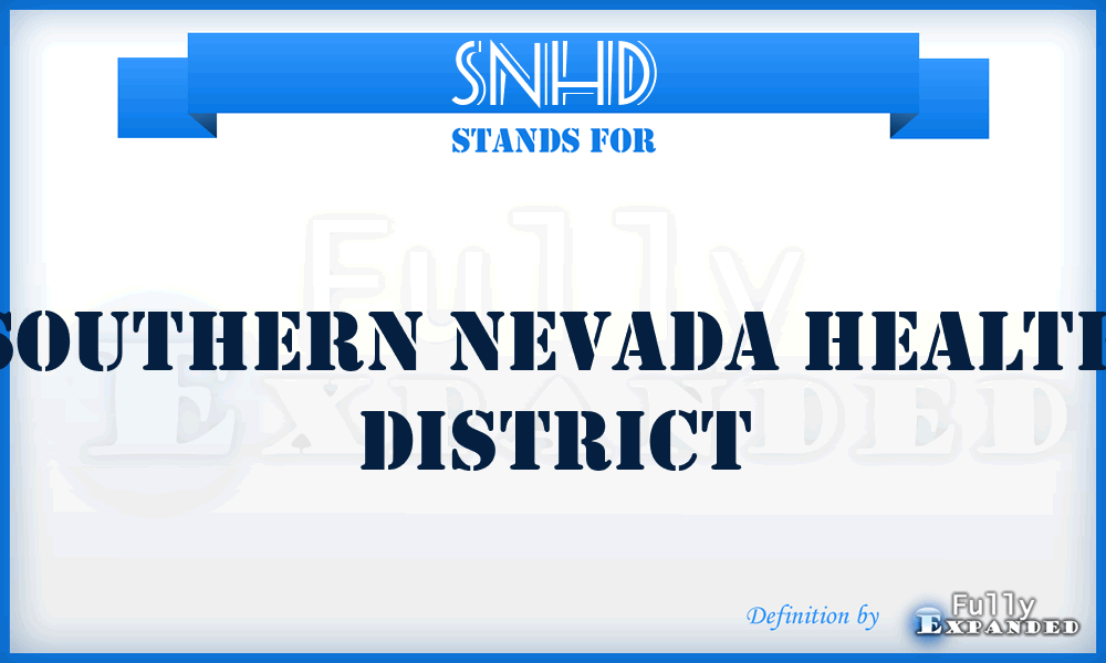 SNHD - Southern Nevada Health District