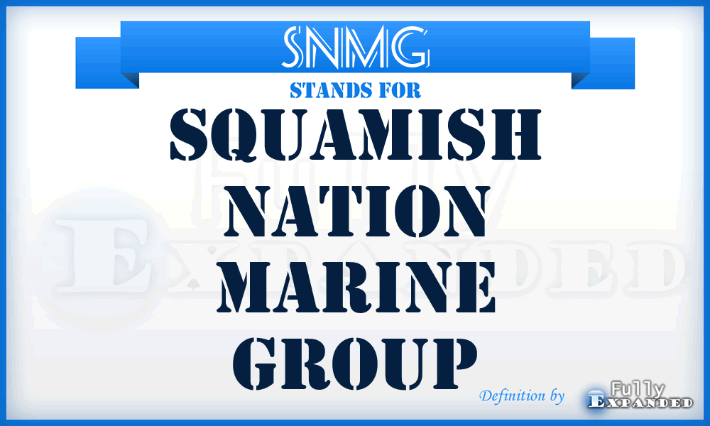 SNMG - Squamish Nation Marine Group