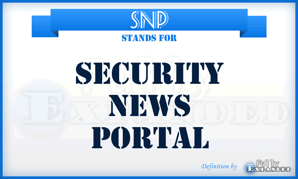 SNP - Security News Portal