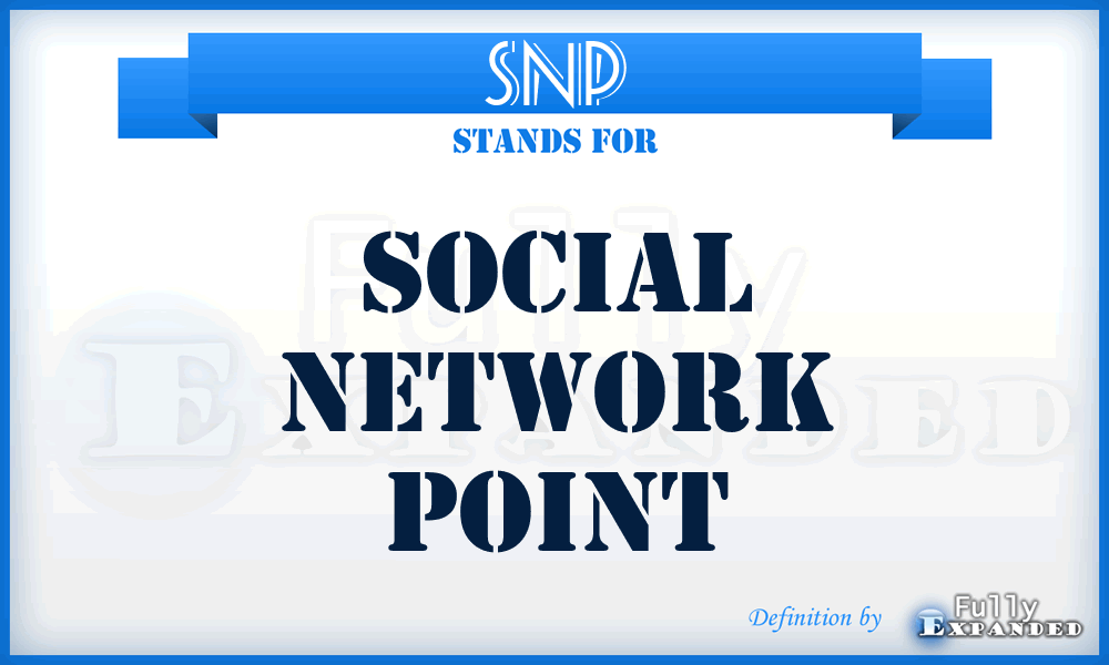 SNP - Social Network Point