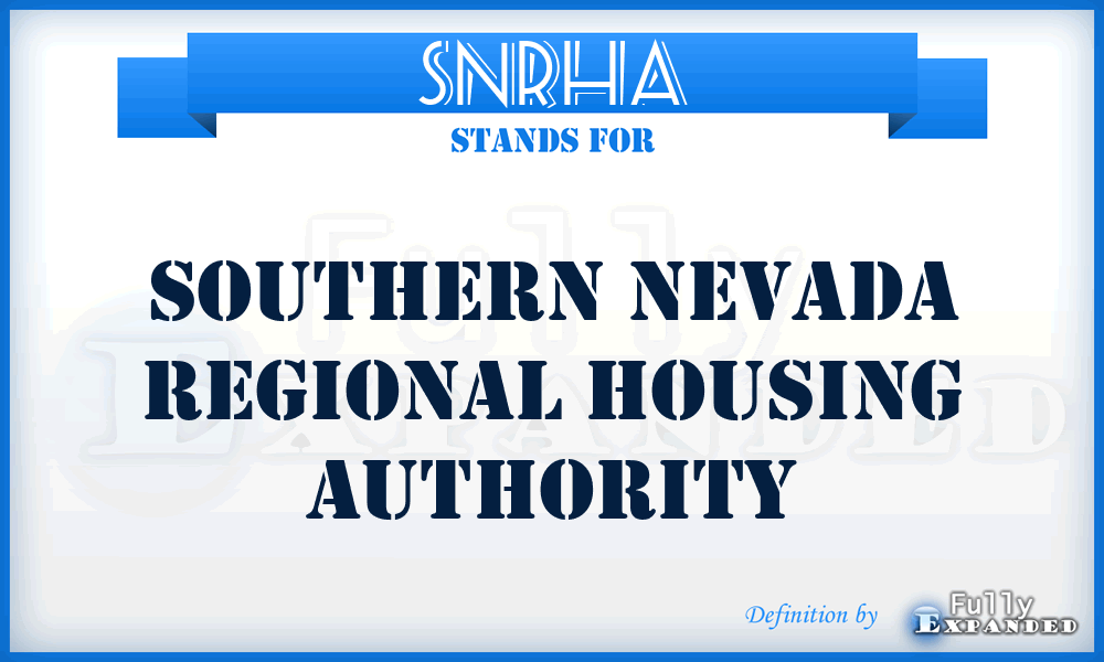 SNRHA - Southern Nevada Regional Housing Authority