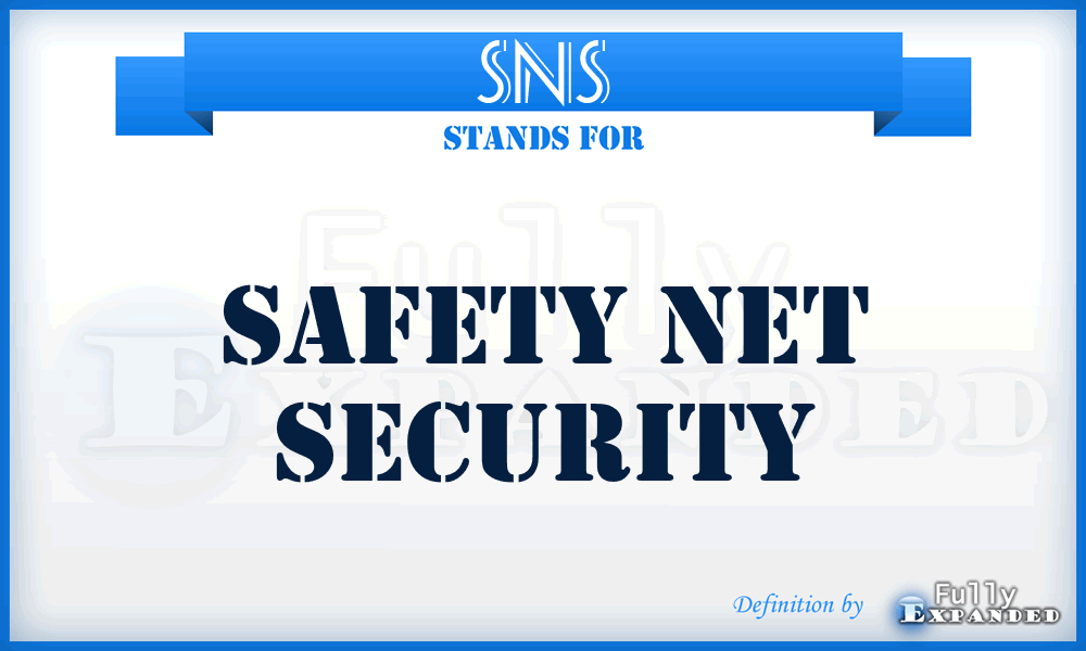 SNS - Safety Net Security