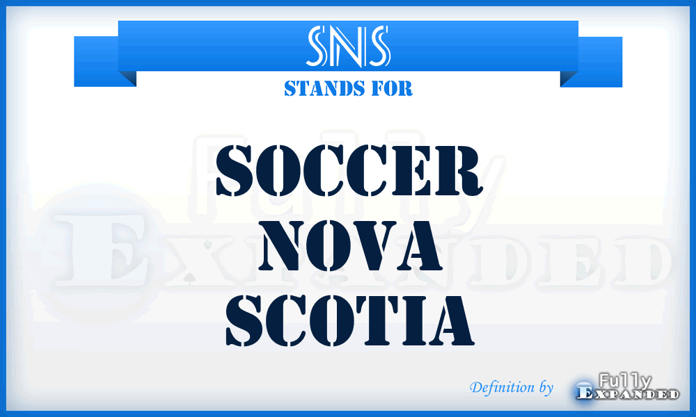SNS - Soccer Nova Scotia