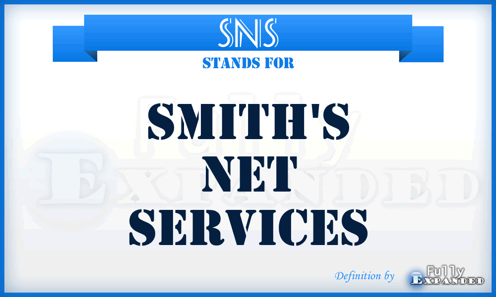SNS - Smith's Net Services