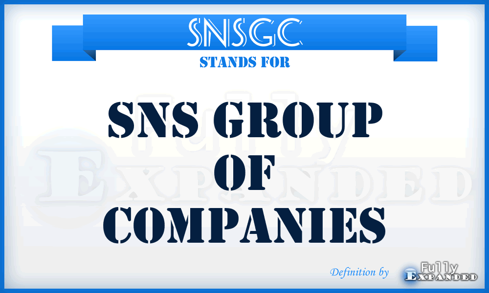 SNSGC - SNS Group of Companies