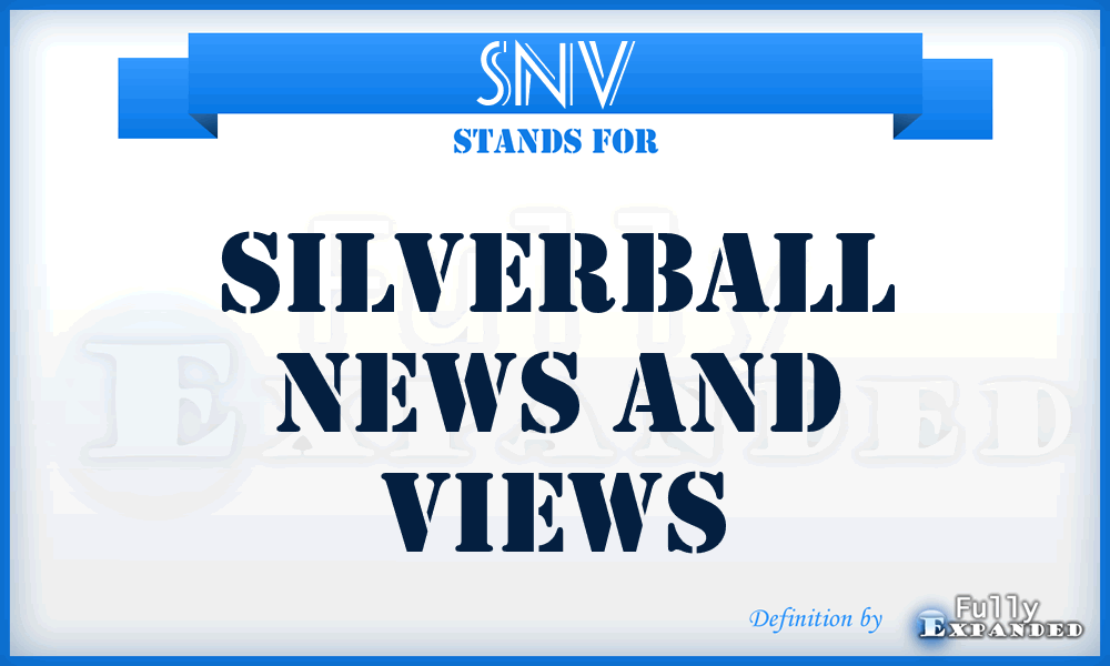 SNV - Silverball News and Views