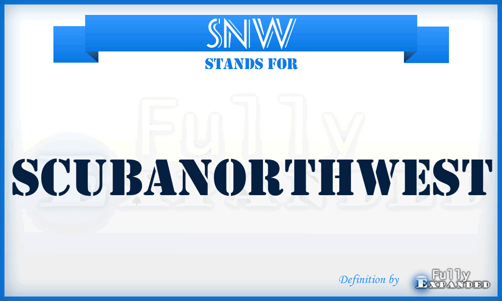 SNW - ScubaNorthWest