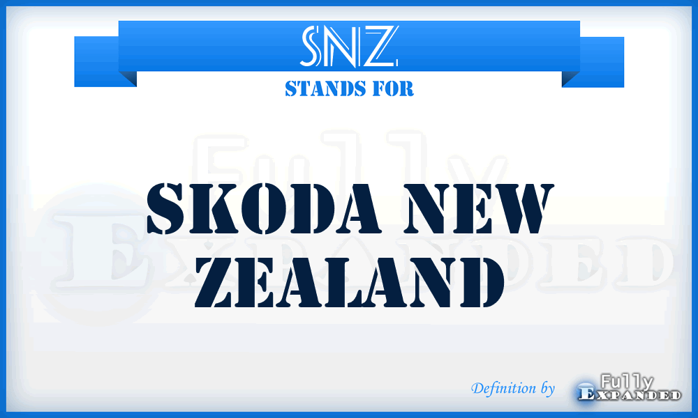 SNZ - Skoda New Zealand