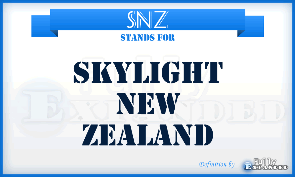 SNZ - Skylight New Zealand