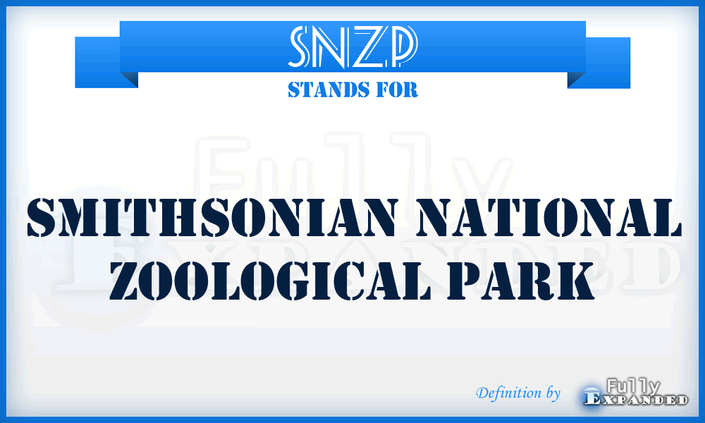 SNZP - Smithsonian National Zoological Park