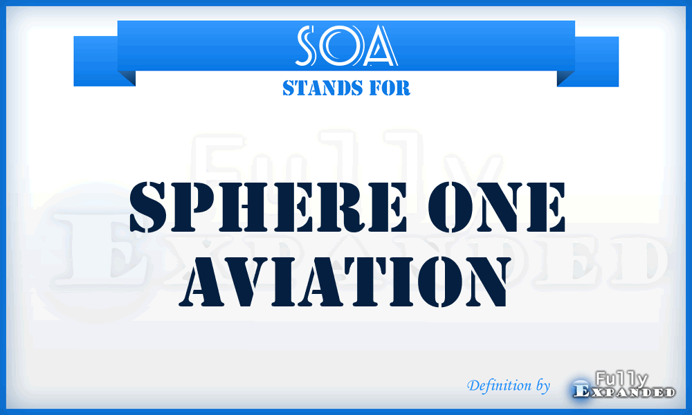 SOA - Sphere One Aviation