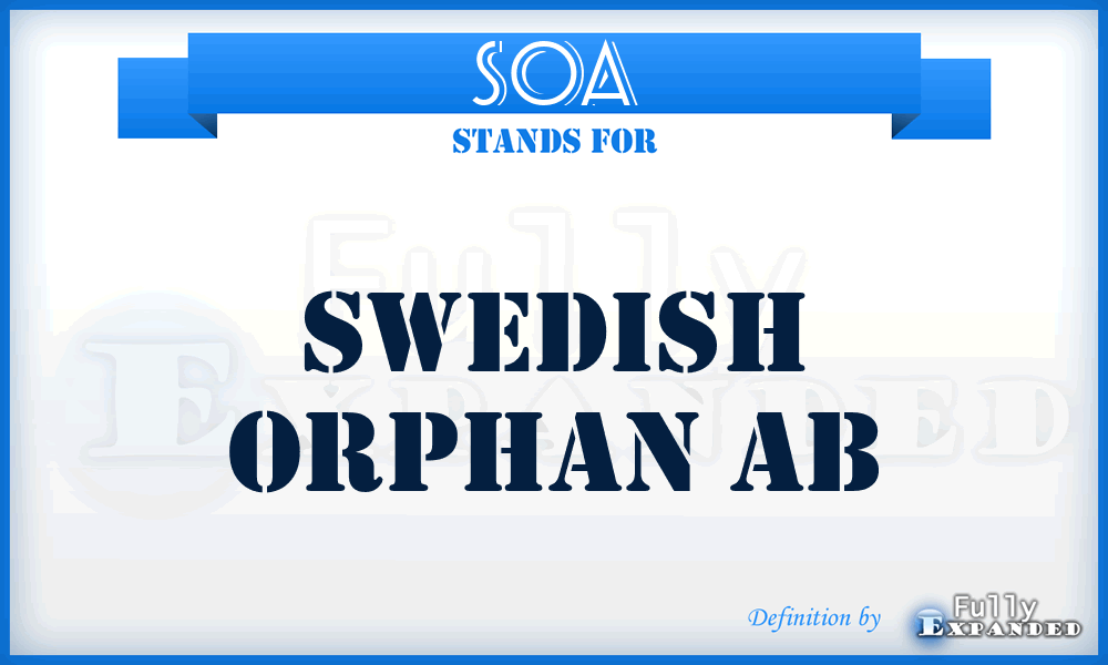 SOA - Swedish Orphan Ab