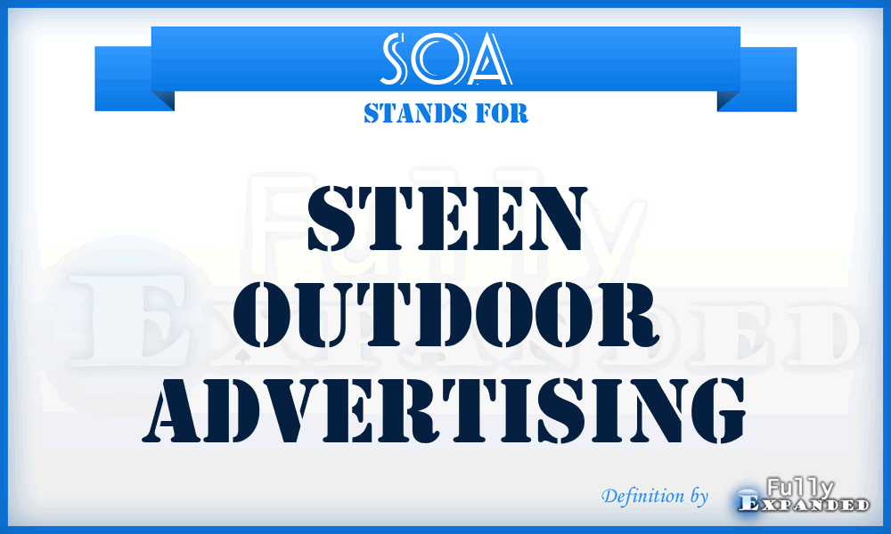 SOA - Steen Outdoor Advertising