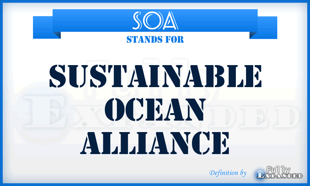 SOA - Sustainable Ocean Alliance