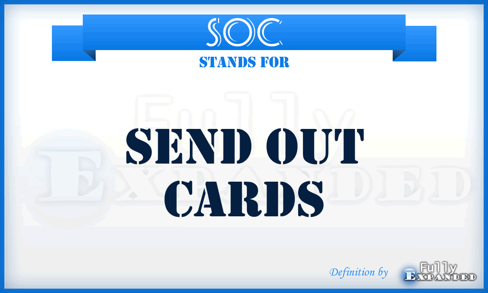SOC - Send Out Cards