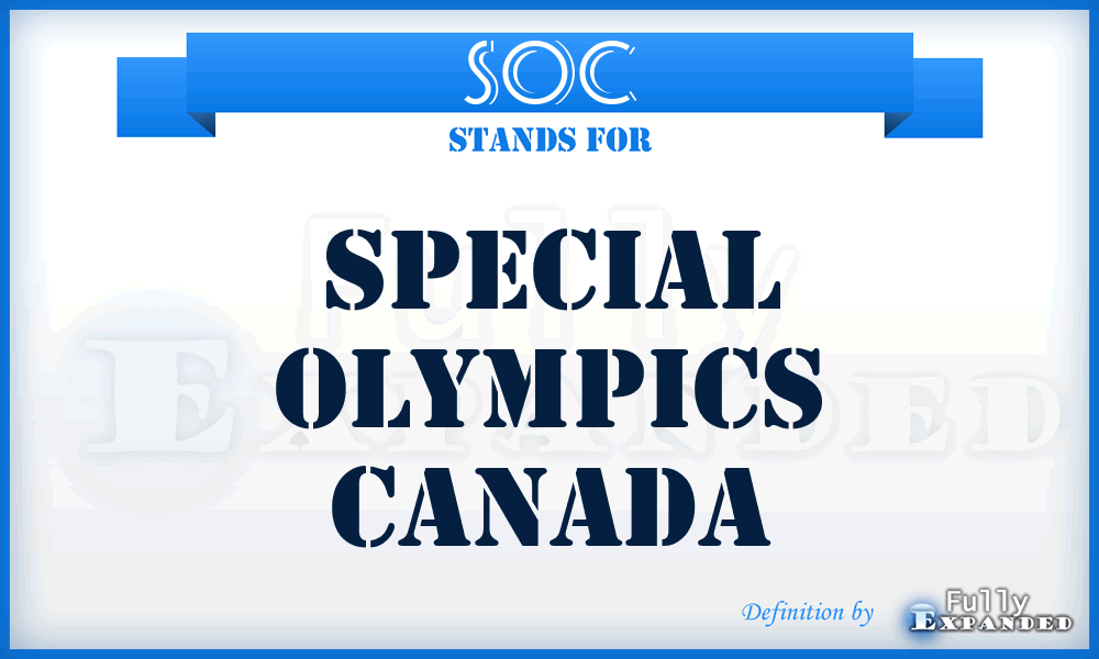 SOC - Special Olympics Canada