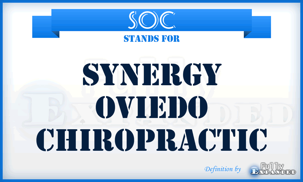 SOC - Synergy Oviedo Chiropractic