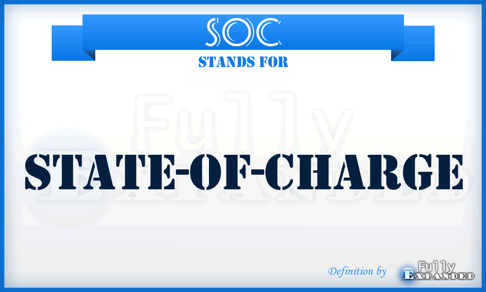 SOC - state-of-charge