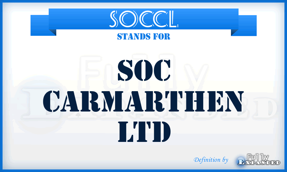 SOCCL - SOC Carmarthen Ltd