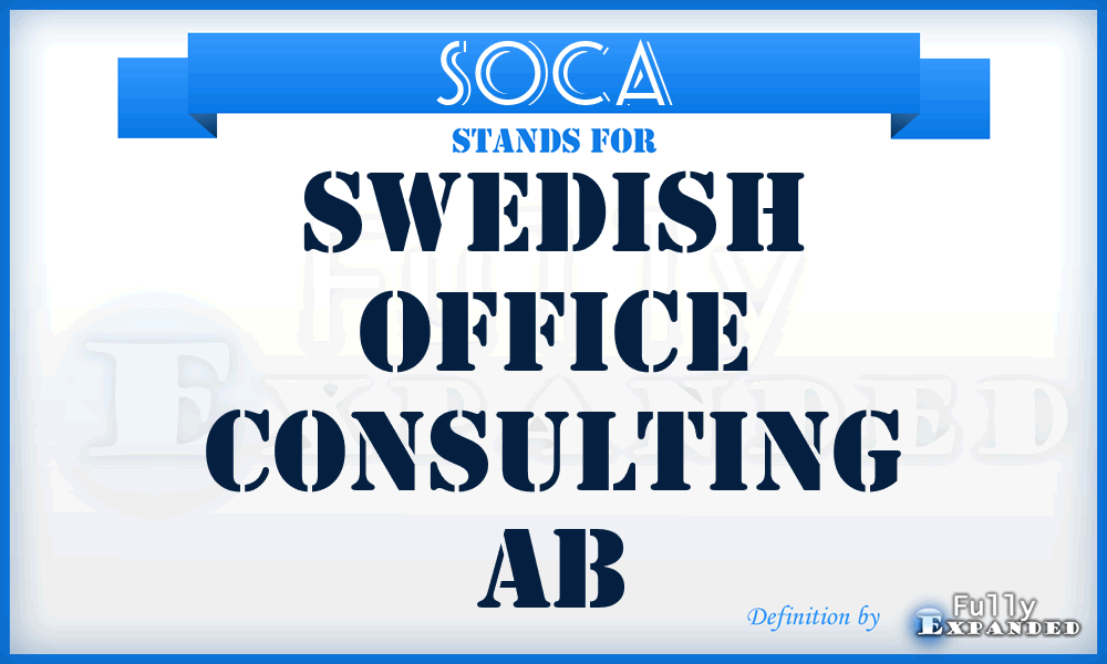 SOCA - Swedish Office Consulting Ab