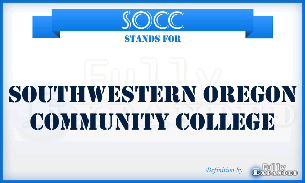 SOCC - Southwestern Oregon Community College