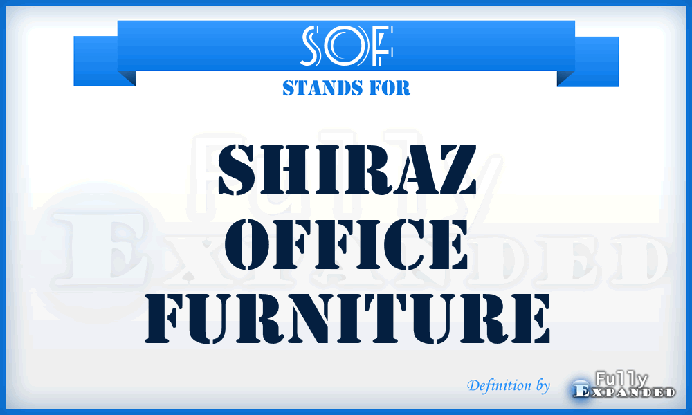 SOF - Shiraz Office Furniture