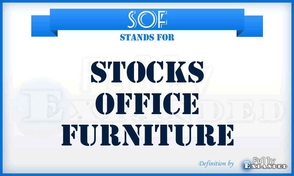 SOF - Stocks Office Furniture