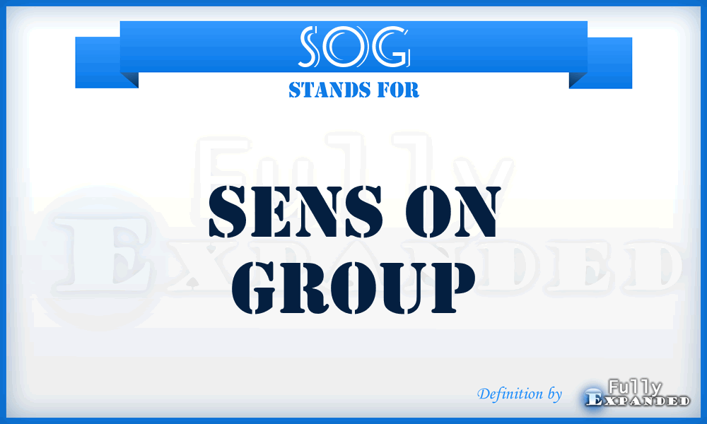 SOG - Sens On Group