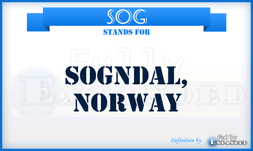 SOG - Sogndal, Norway